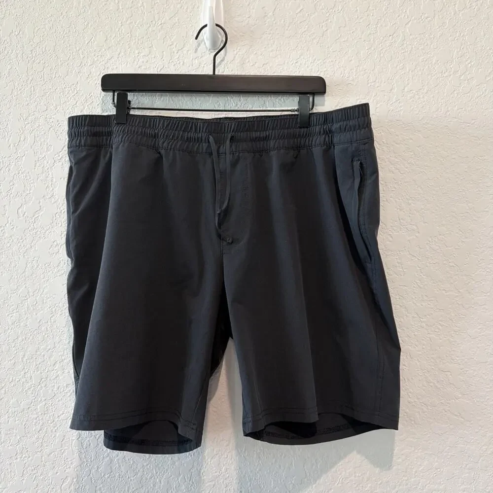 Kuhl Dark Gray Zip Pocket Outdoors Hiking Camping Freeflex Shorts Men’s Size Xxl